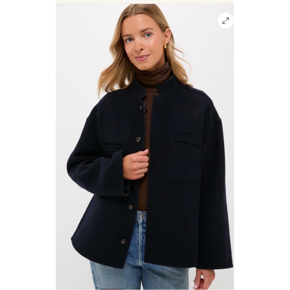 Tuckernuck Navy and Plaid Reversible Bonnie Jacket Stand Collar Large NWT - Picture 5 of 10